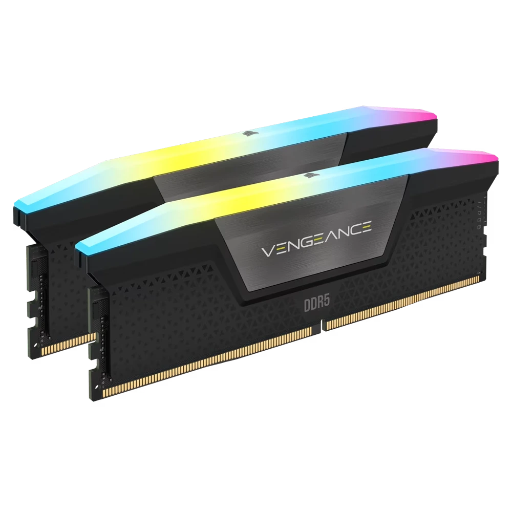 CORSAIR 32GB(2x16GB) Vengeance RGB 6000MHz CL38 DDR5 XMP Siyah Dual Kit Ram